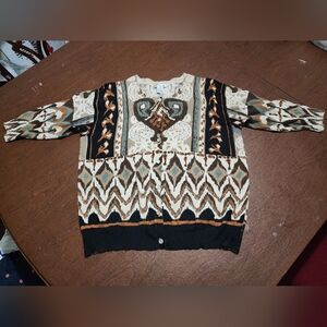 WD.NY Vintage Patterned Cardigan